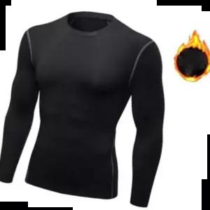 겨울 따스한 안감 기모 트레이닝 레깅스 이너 티셔츠