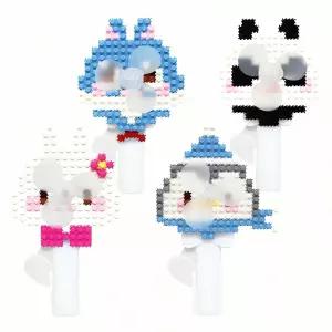 이지툭툭블럭 캐릭터 손선풍기 2EA 휴대 용 팬 아동 바람개비 놀이 소형 무용 쿨러