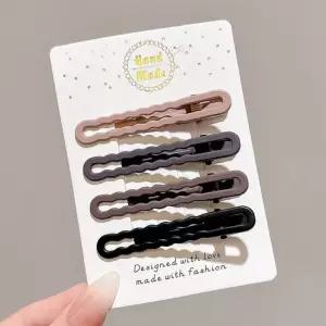 브이숍  앞머리 옆머리 헤어 집게핀 4개세트 LM-0478  굿딜 BUyuS