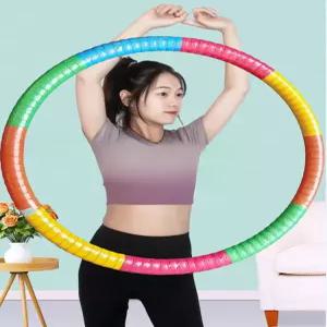 복부 다이어트용 면소재 실내 헬스 훌라후프 전신 체중감량 운동기구 허리 부담 적은 스프링형