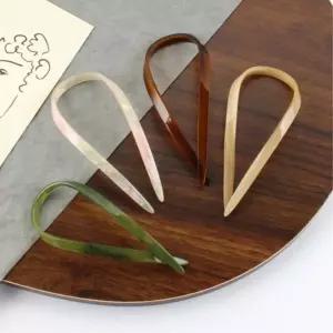 한복 헤어코사지 U자비녀 자개 브라이덜샤워 뒤꽂이 셀프웨딩헤어 올림머리