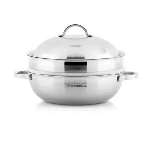 파티웍 찜솥 28cm 통 주방찜솥 만두찜기 3중 찜요리