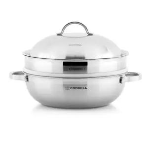 찜솥 만두찜기 30cm 통 파티웍 찜요리 찜냄비 3중