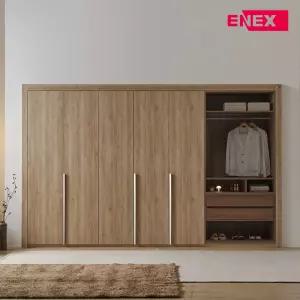 에넥스 브리제 E0 하이브리드 오픈형 붙박이장 360cm 12자 맞춤 시공 안방