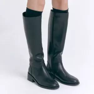 [슈펜] [슈탠다드] 레더 라운드 롱부츠 5.0 (HPWXLD4V2Q-T)