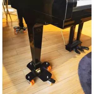 피아노 보조 캐스터 삼각형 롤러 받침대 운반 발판 삼각 이동 핸들링