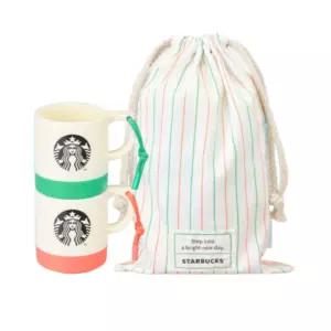 스타벅스 로고 캠핑 컵 세트 휴대 여행 경량 선물 2P BNA