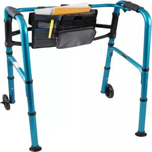 5인치 휠 글라이드 정리함을 갖춘 케어엑스 폴딩 브랜드의 워커 헬스