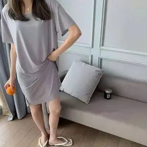 여성 RF72GS01 여름 냉감 스판 잠옷원피스 홈웨어원피스 파자마