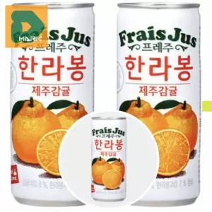 실속형 감귤쥬스 60p 학교 대용량 어린이 240ml 학원 피크닉 보관용 과일음료 야외 캔음료 한라봉 간식