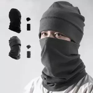 남성 겨울용 방한 비니 니트모자 벨벳 안감 기모 넥워머 보온 손목토시