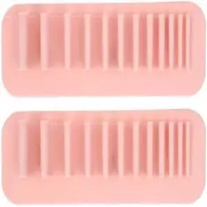 메이크업 브러시 건조 건조대 2개 접이식 홀더 실리콘 지지 페인트 네일 트레이 스탠드 화장품 디스플레이