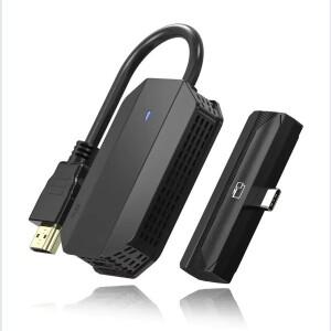 30m 타입 C 무선 HDMI 연장기 비디오 송수신기 미러링 어댑터 (아이폰 호환 15 카메라 노트북 PC-TV 프로젝