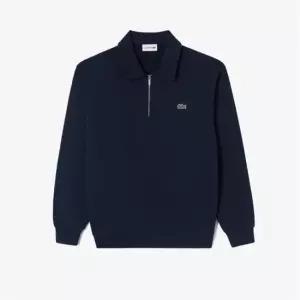 라코스테 (남성)베이직 반집업 스웨트 맨투맨 티셔츠(SH197E-55N 166)네이비 351553