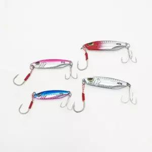 바다낚시 루어낚시 크롬 메탈지그 홀로그램 핑크 50g 메탈지그 갈치루어 농어 부시리 방어