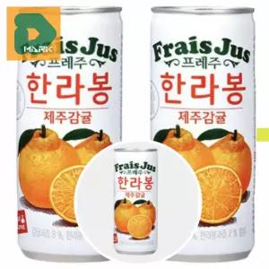 제주산 감귤쥬스 30p 학원 캔음료 과일음료 피크닉 활동 야외 보관용 한라봉 240ml 어린이 학교 간식용
