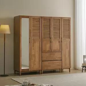 루멘 루바 갤러리 원목 전신거울 서랍 수납 옷장 2000 FMF224