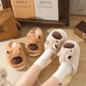겨울 실내 사무실 캐릭터 실내화 슬리퍼