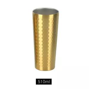 골드허니 이중진공 스텐컵 510ml스테인레스텀블러 휴대용 사무실 맥주잔 쥬스 510ML음료 냉장고 진컵 보냉