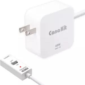 PiSwitch(켜짐/끄짐 스위치)가 있는 라즈베리 파이 5용 PD가 포함된 CanaKit 45W USB-C 전원 공급 장치