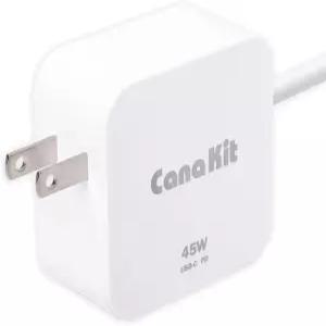 라즈베리 파이 5용 PD가 포함된 CanaKit 45W USB-C 전원 공급 장치(27W @ 5A)