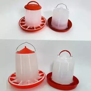 모이통 닭먹이통 병아리 사료통 반자동 새 물통 1.5kg