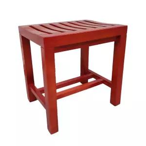 원목 샤워 의자 히노끼 스툴 찜질방 사우나 목욕탕 42x28x33 로즈우드 소형