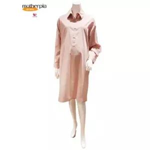 [마더피아](강남점)[와코루 마더피아] 반오픈셔츠면 임신전후원피스(ROP2030 LP