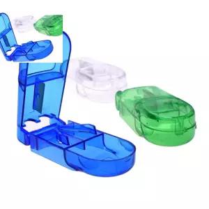 다타 약보관용 소형분리기 수동캡슐절단 휴대형약케이스 약 자르기 휴대용약통