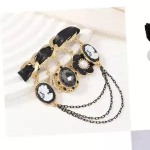 런던스타일 진주 옷핀 참 브로치 카네이션 레트로 한복브로치