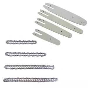 금속 체인 톱날 메탈 소형 미니 전기톱 체인날 가이드바 그라인드 교체 전동 8인치45날