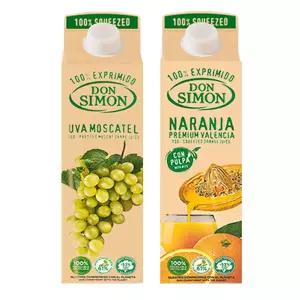 돈시몬 100%착즙주스 백포도1L 1개+오렌지1L 1개 (총2개) 음료수생과일어린이