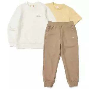 [아이더]택가 1ESSENTIAL 에센셜 키즈 3PCS 세트 JUU23201 반팔,맨투맨,조거팬츠 716924