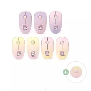 BTS 굿즈 방탄소년단 타이니탄 저소음 무선 마우스+마우스패드