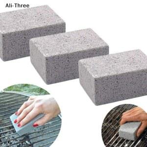 1개 바베큐 그릴 청소 스톤 청소용 기름때 도구 얼룩 블록 제거제