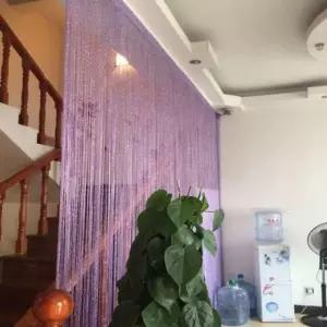 고급 비즈발 커튼 가리개 중국집 파티션 만들기 재료 샴페인 핑크레드