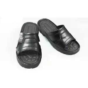 중년 아저씨 사무실 쓰레빠 미끄럼방지 쿠션 슬리퍼 270 검정 남성샌들 고무