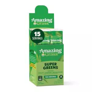 Amazing Grass Greens Blend Superfood: 슈퍼 그린 파우더 스무디 믹스, 스피루리나, 클로렐라, 비트 뿌리