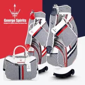 골프백 세트 조지스피리츠 미로틱 여성용 캐디백 세트 파우치포함 바퀴형