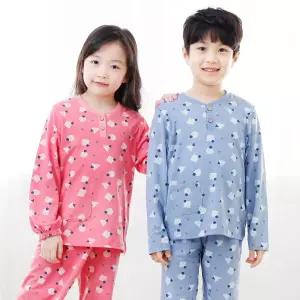 키즈라인 팜팜 9부 아동 주니어 긴팔 잠옷 파자마 상하세트 뉴나이스 스판 실내복