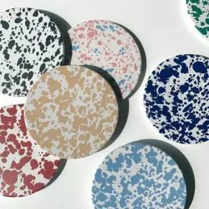 세라믹 마블 점박이 코스터 티코스터 물흡수 컵받침