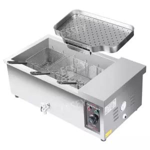 분식집 튀김 츄러스 감자 전기 냄비 세트 튀김기 회오리 거름망