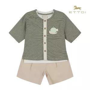 [롯데백화점]에뜨와 퍼빗3PCS 07T323201/백일,돌선물,조카선물,여름외출복,유아상하세트