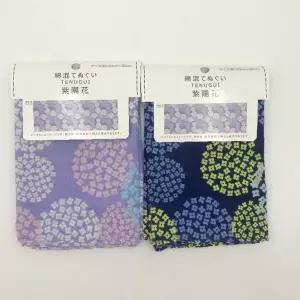 일본풍 꽃무늬 면 손수건 다목적 행주 주방 청소 흡수 천 테누구이
