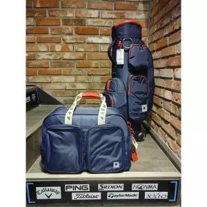 [하프클럽/]정품  여성 휠 캐디백 세트 네이비