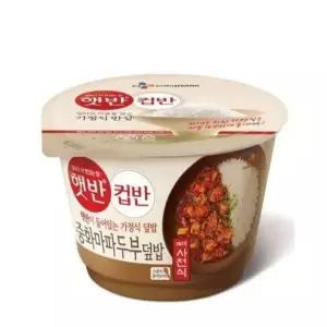 CJ 즉석밥 컵반 중화마파두부덮밥 275g 낱개판매 900484 , 1개입