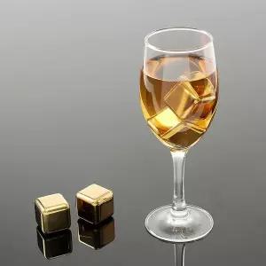 [하프클럽/골피아]골드샷 사각 아이스큐브 4p세트 녹지않는 스텐얼음