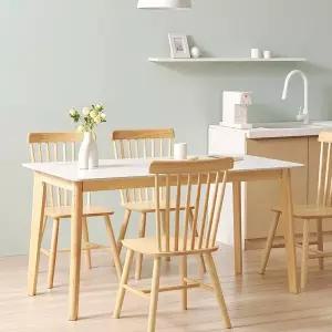 [디자이너스룸]쉐리 원목식탁 세라믹 4인용 1200식탁 세트
