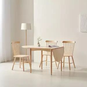 [디자이너스룸] 토미 2인/4인/6인 원목 접이식 확장형 테이블 식탁