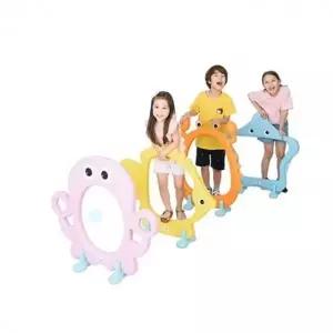 터널 체육 플레이 4개 릴레이 놀이교구 유치원 키더스